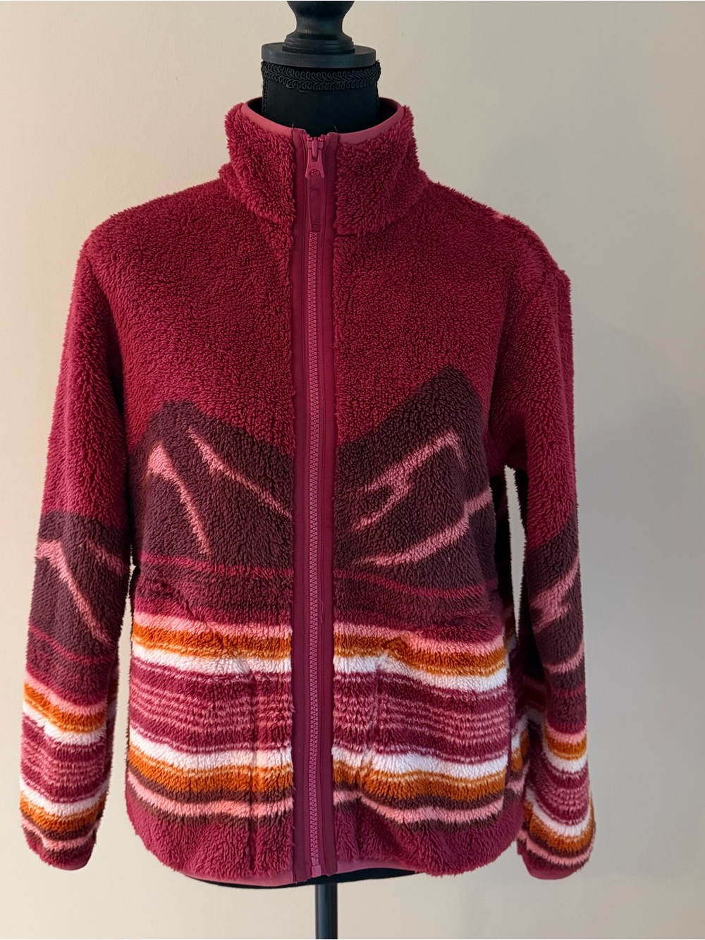 Faherty x B. Yellowtail Mountain Sunrise High Pile Fleece Jacket XS NWT - Picture 3 of 5